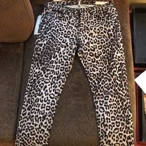 Rag & bone leopard boyfriend jeans